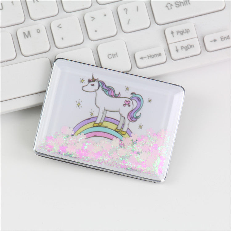 Wholesale Creative Cartoon Magnet Flowing Sand PVC Soft Rubber 3D Refrigerator Adhesive