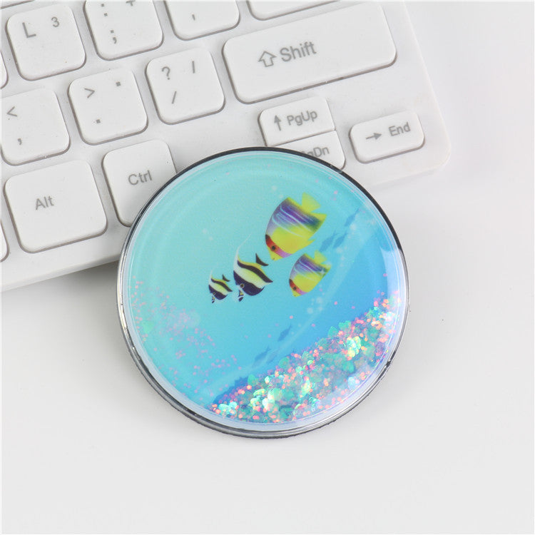 Wholesale Creative Cartoon Magnet Flowing Sand PVC Soft Rubber 3D Refrigerator Adhesive