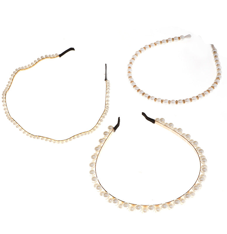 Wholesale Simple Face Wash Pearl Headband