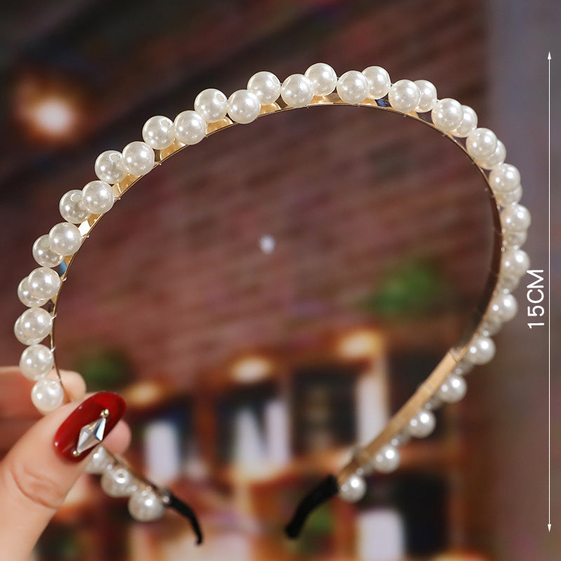 Wholesale Simple Face Wash Pearl Headband