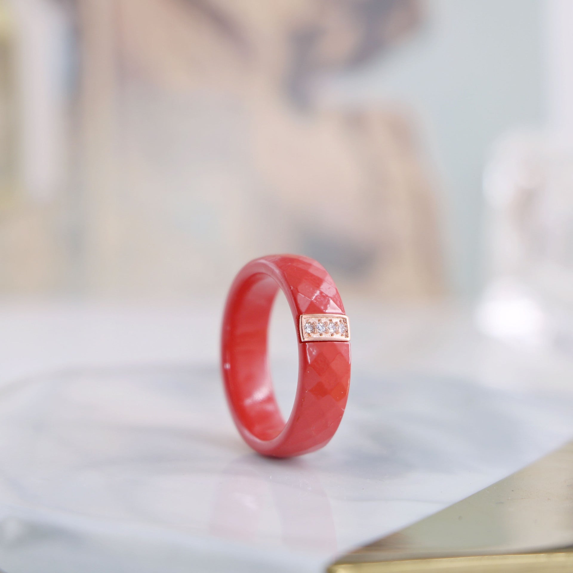 Wholesale Red Ceramic Ring