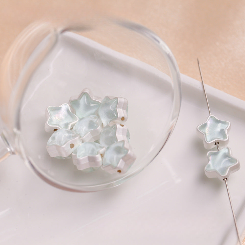 Wholesale Alloy Zircon Heart Star Scattered Beads