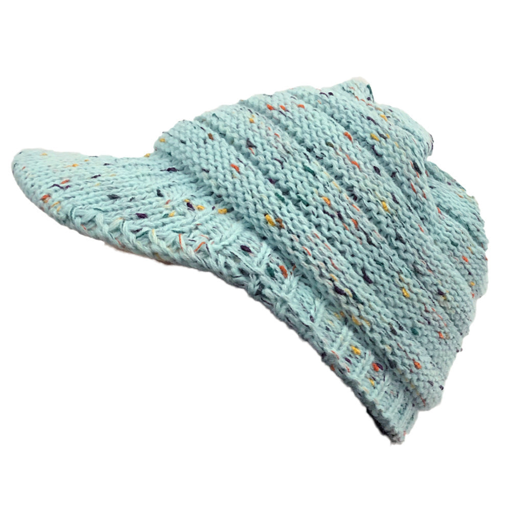 Wholesale Winter Dot Yarn Colorful Woolen Hat To Prevent Cold and Warm Baseball Knitted Hat
