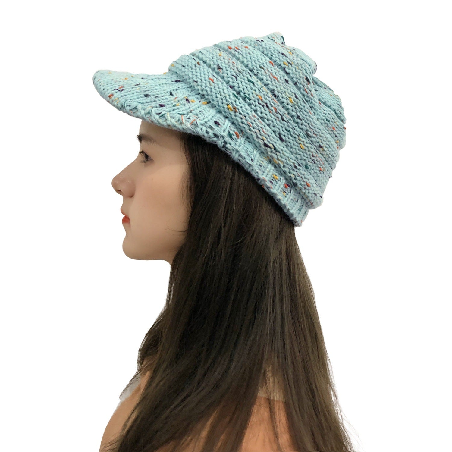 Wholesale Winter Dot Yarn Colorful Woolen Hat To Prevent Cold and Warm Baseball Knitted Hat