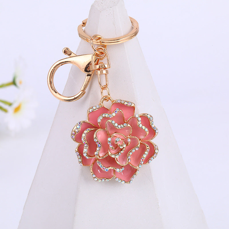 Wholesale Rose Alloy Keychain