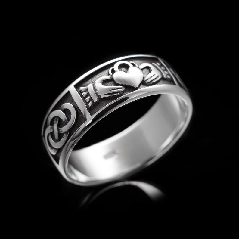 Wholesale Embossed Vintage Love Men's Ring