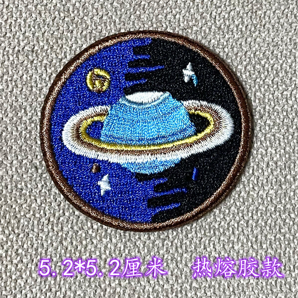 Wholesale Embroidered Cloth Astronaut Patch With Velcro Backing Decorative Badge For Clothing And Accessories Great For Gift And Resale