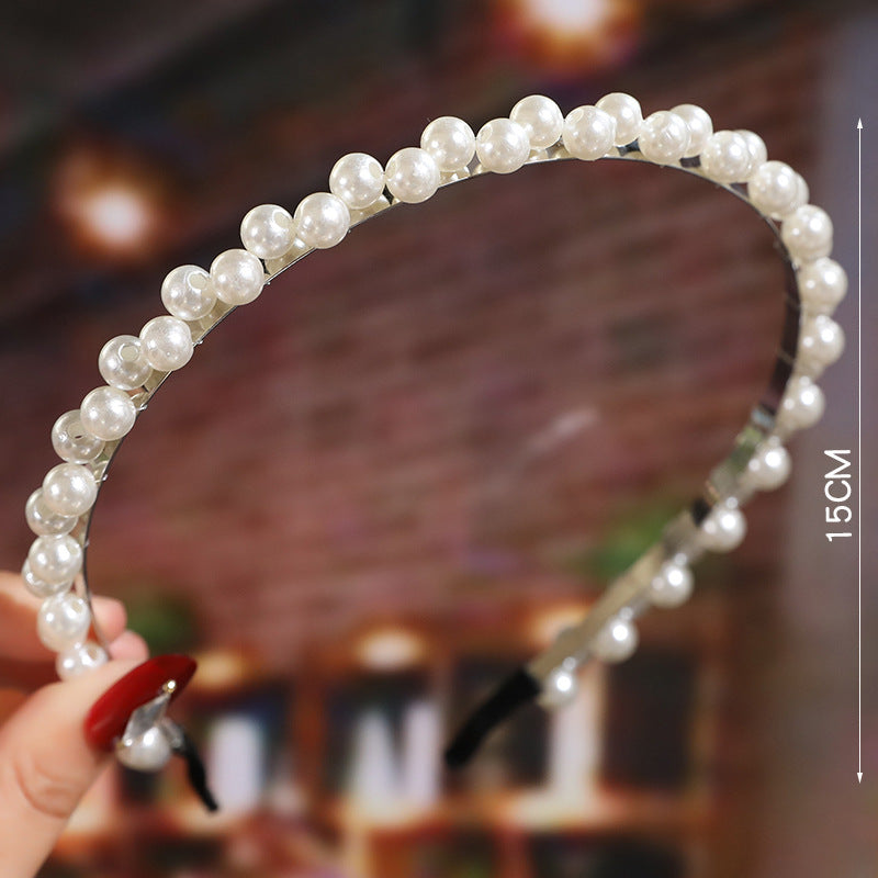 Wholesale Simple Face Wash Pearl Headband