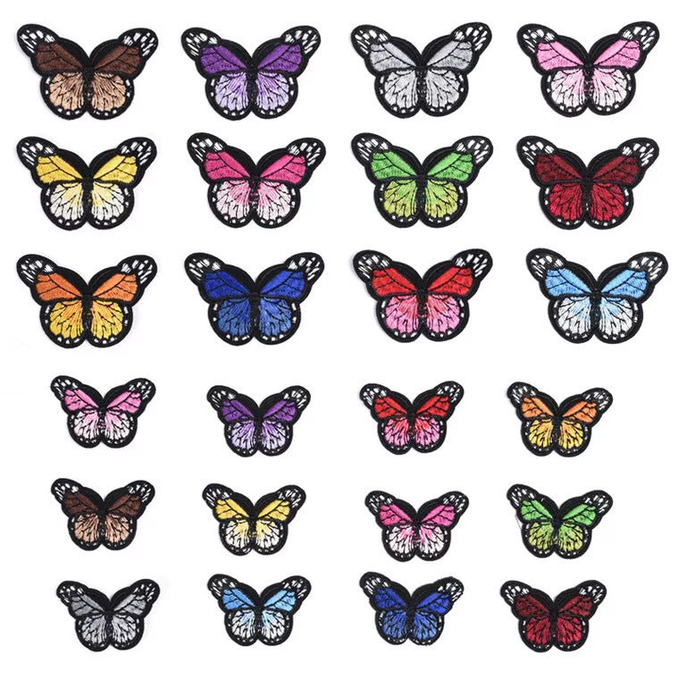 Wholesale Colorful Butterfly Cloth Patches 36 Pack Embroidery Appliques For Clothing And DIY Crafts Stylish Party Everyday Resale