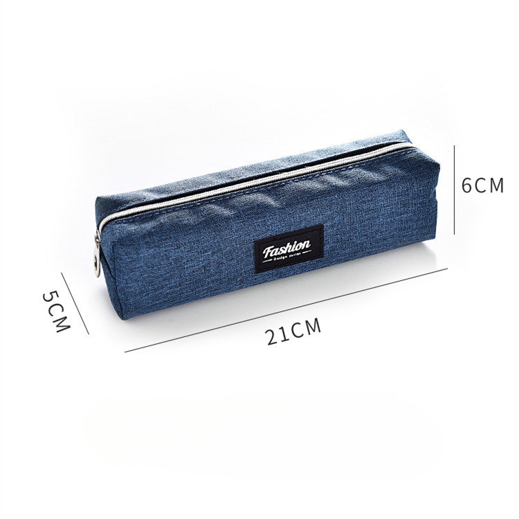 Wholesale Simple Canvas Solid Color Pen Bag