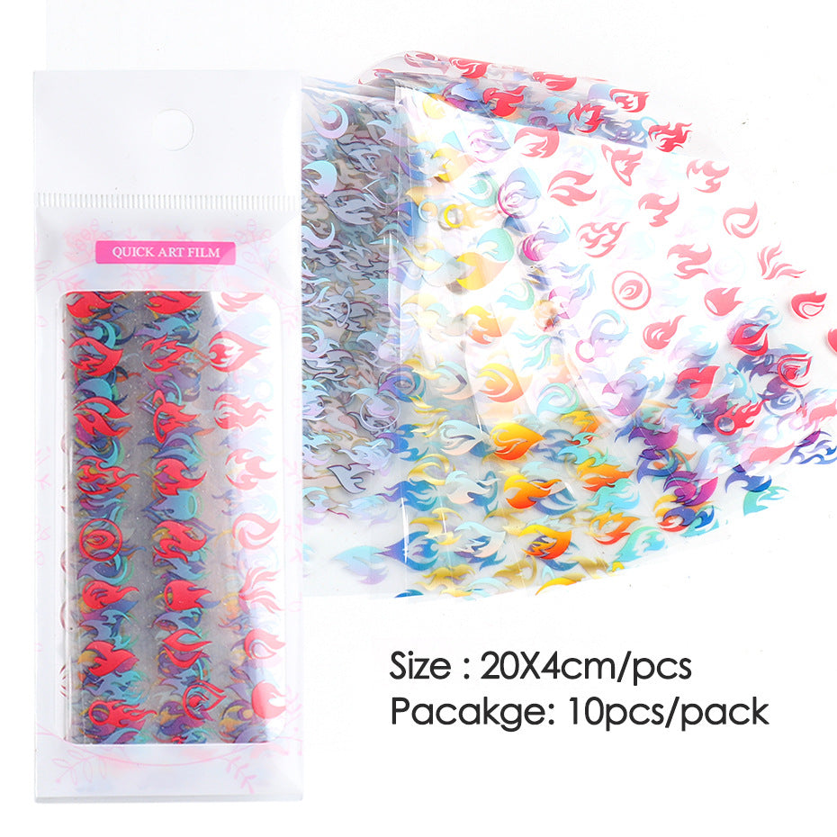 Wholesale 3pcs/pack  nail art starry sky paper ins animal pattern snake print leopard print 10 bags