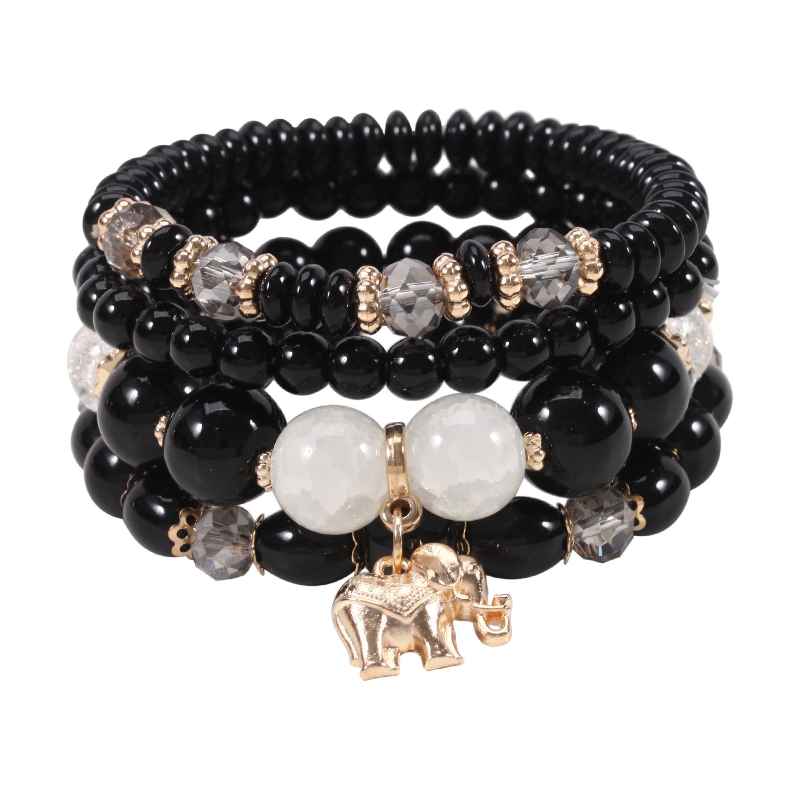 Wholesale Bohemian Elephant Pendant Beaded Bracelet