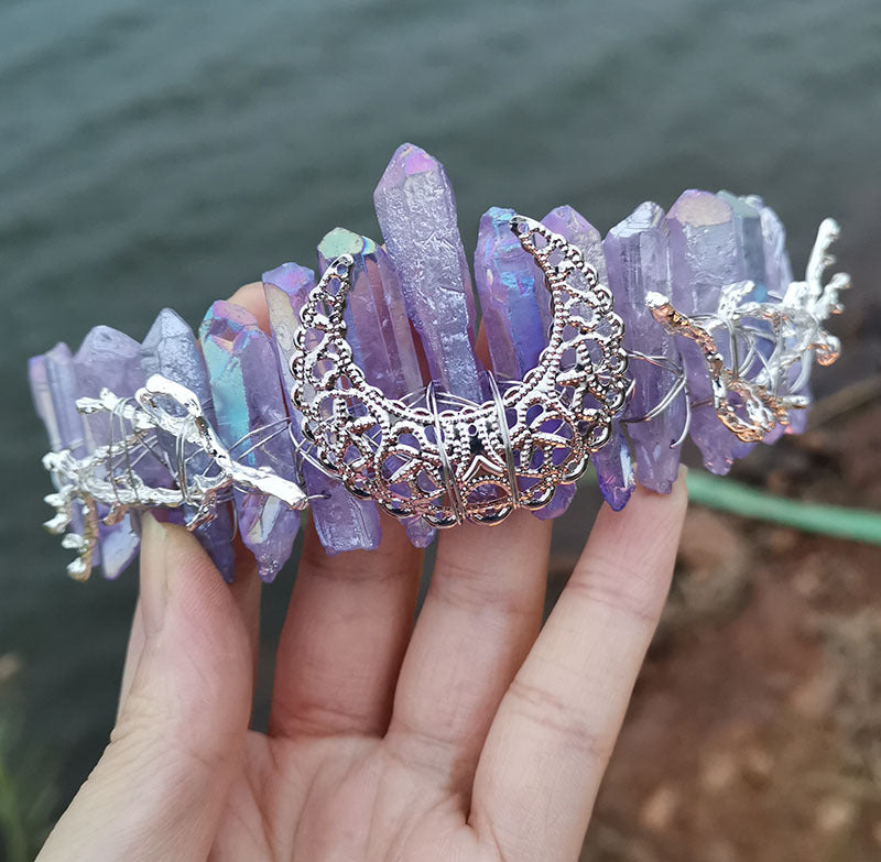 Wholesale Crystal Rainbow Crown Headband