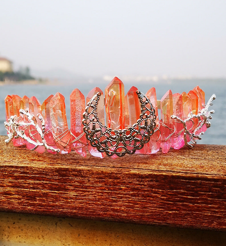 Wholesale Crystal Rainbow Crown Headband