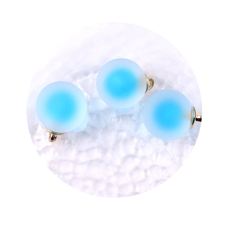 Bola de vidrio de imitación de 30 piezas al por mayor cuentas coloridas cuentas de cuentas medianas.