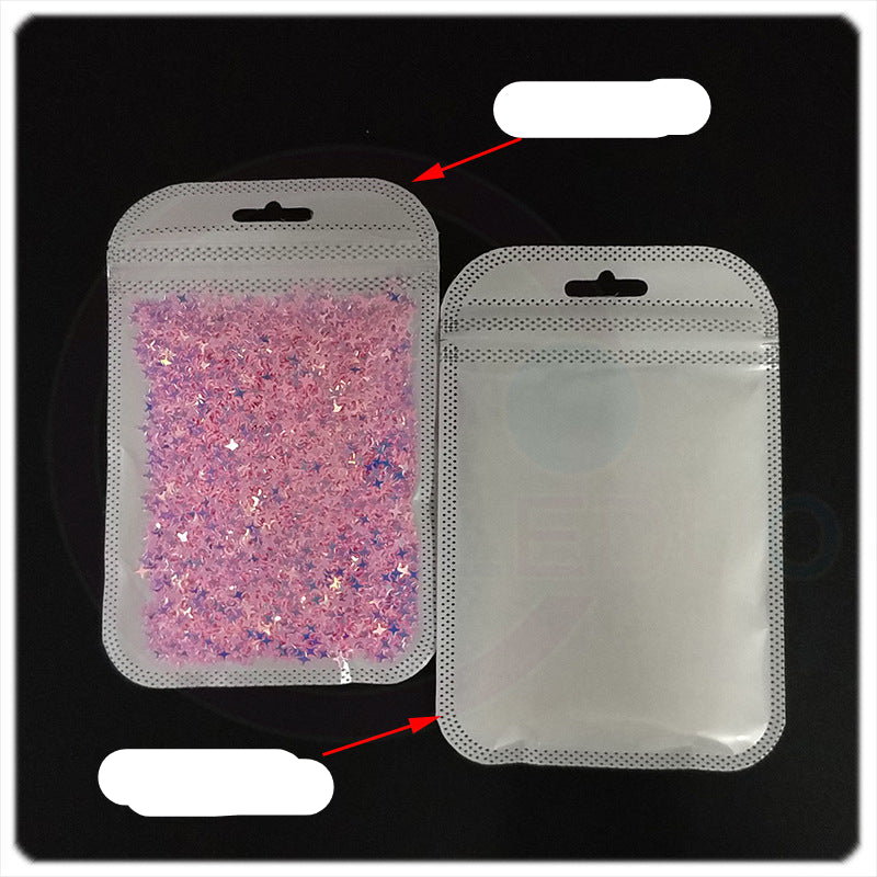 Wholesale 4MM four-cornered cross star pearl sequins