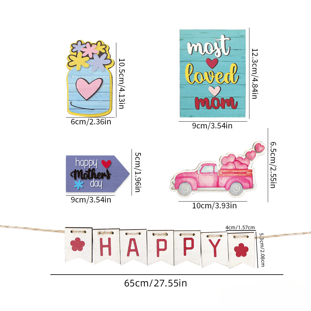 Wholesale Mother's Day Pallets with Wooden Ornaments