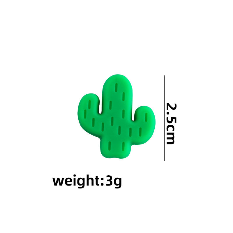 Wholesale 3PCS DIY Cactus Silicone Beads