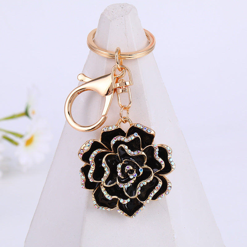 Wholesale Rose Alloy Keychain