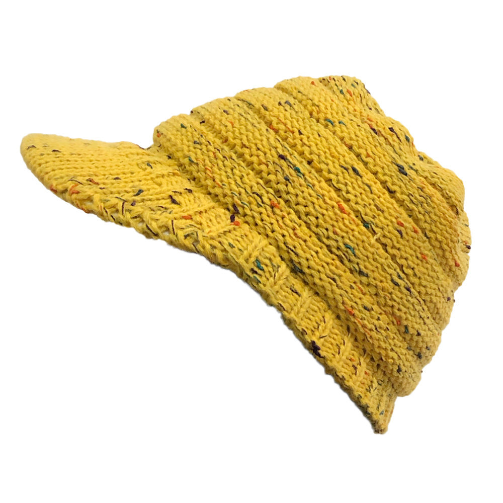 Wholesale Winter Dot Yarn Colorful Woolen Hat To Prevent Cold and Warm Baseball Knitted Hat