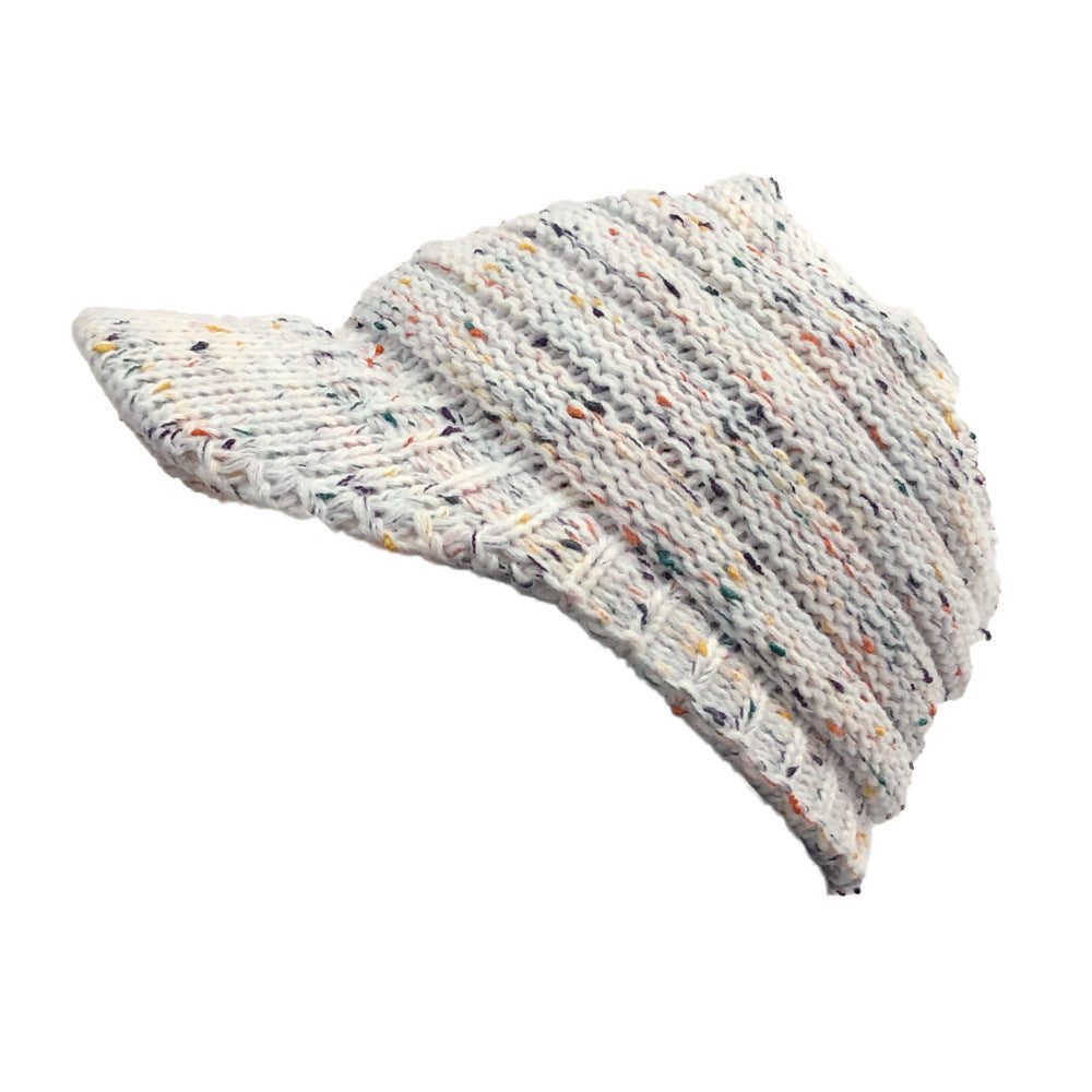 Wholesale Winter Dot Yarn Colorful Woolen Hat To Prevent Cold and Warm Baseball Knitted Hat