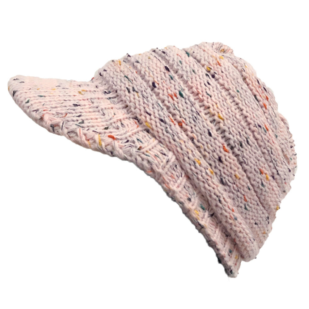 Wholesale Winter Dot Yarn Colorful Woolen Hat To Prevent Cold and Warm Baseball Knitted Hat