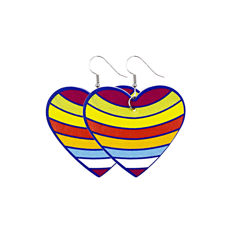 Wholesale Valentine's Day Leather Earrings