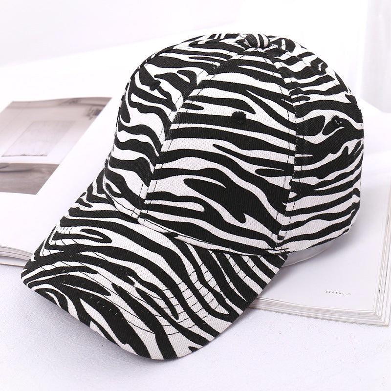 Wholesale Cotton and Linen Zebra Baseball Cap