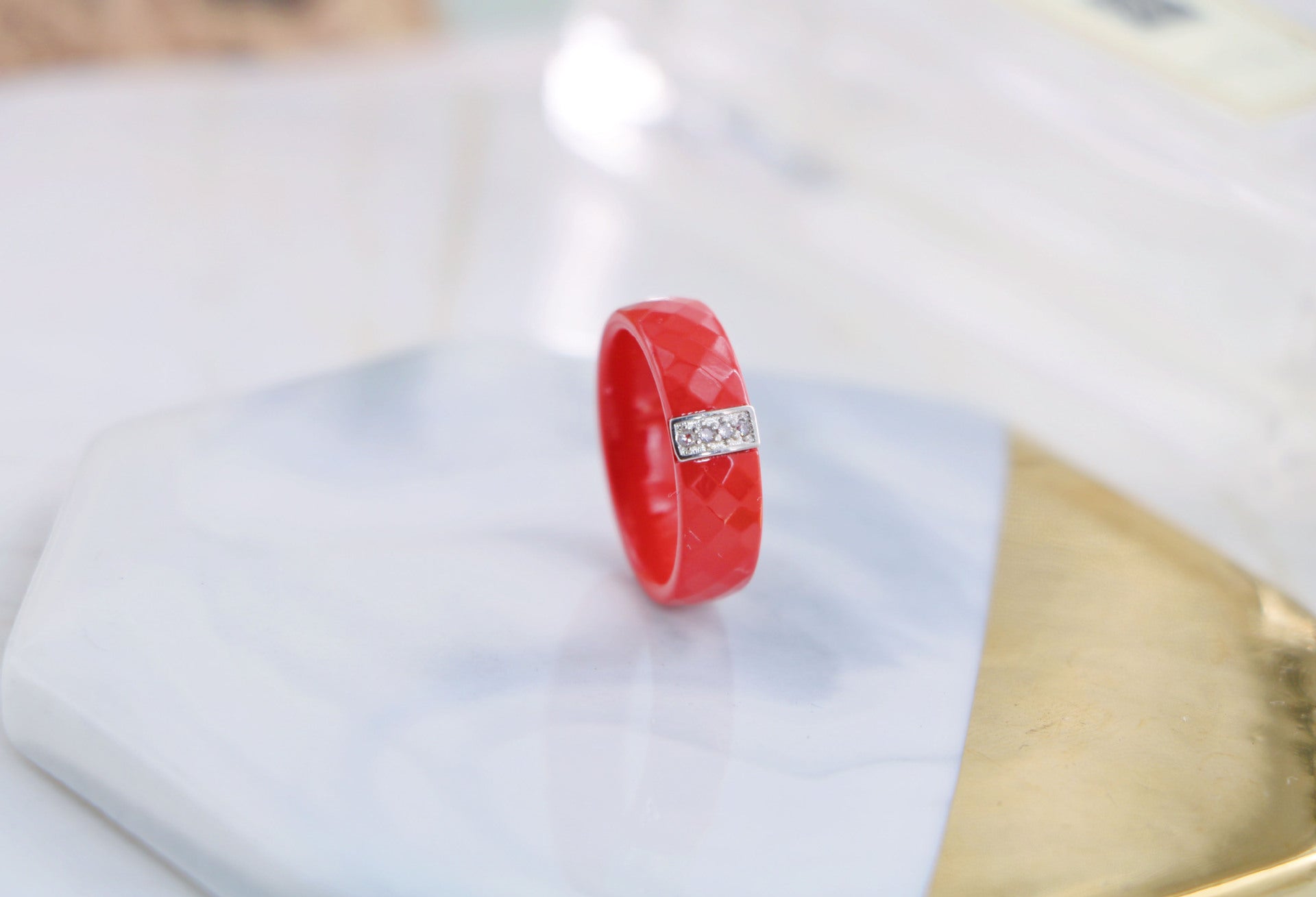 Wholesale Red Ceramic Ring