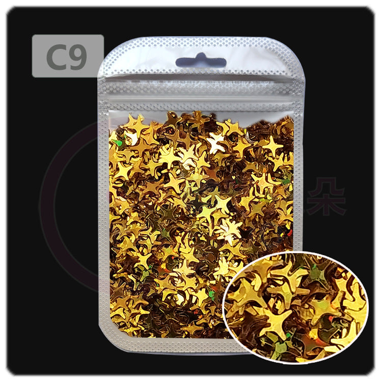 Wholesale 4MM four-cornered cross star pearl sequins