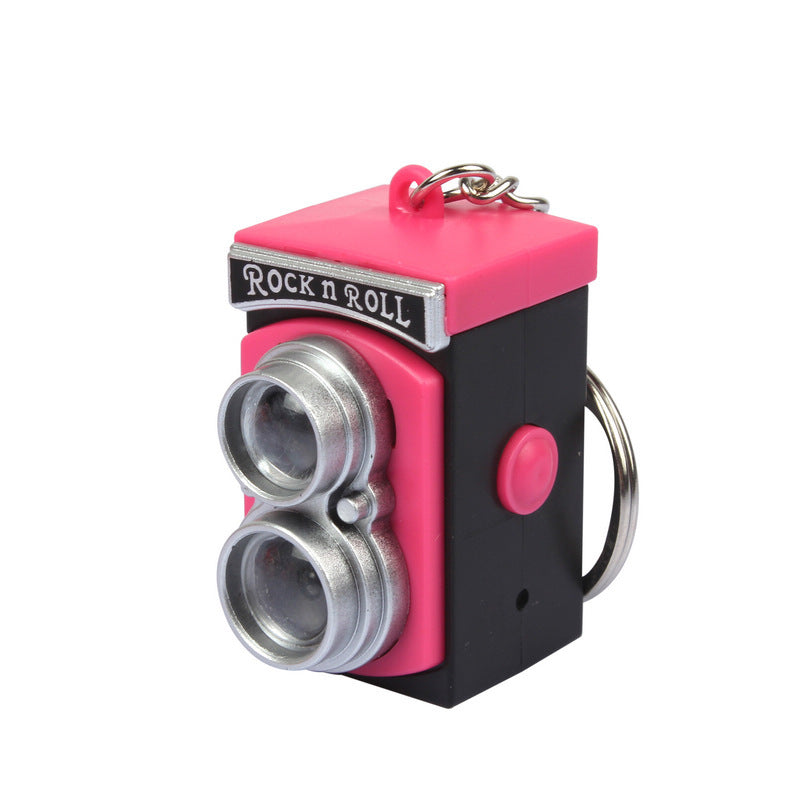 Wholesale camera pendant LED sounding luminous keychain