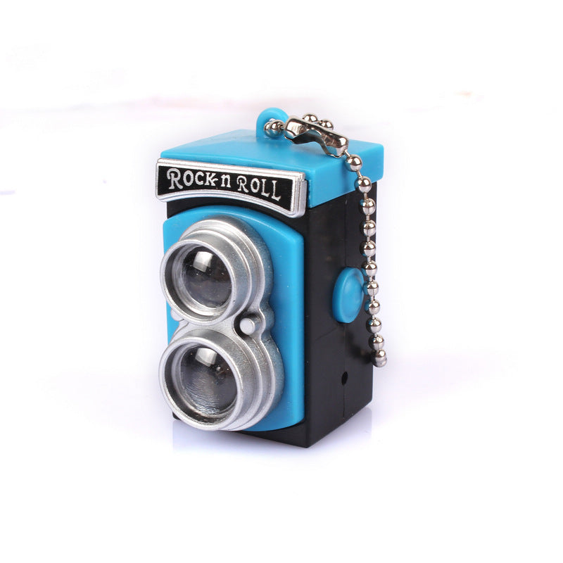 Wholesale camera pendant LED sounding luminous keychain