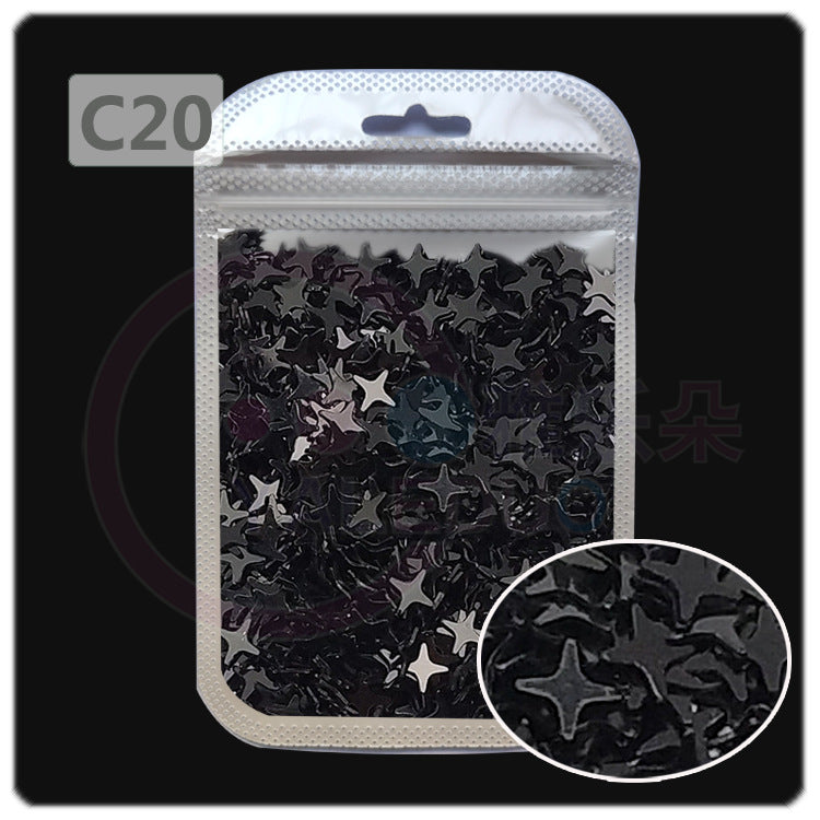 Wholesale 4MM four-cornered cross star pearl sequins