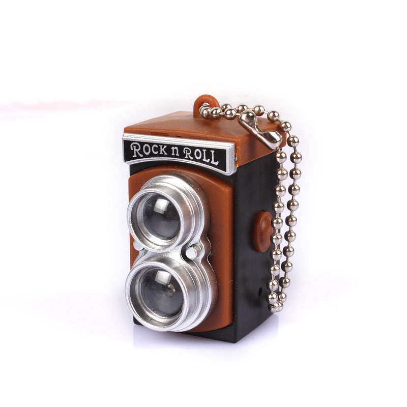 Wholesale camera pendant LED sounding luminous keychain
