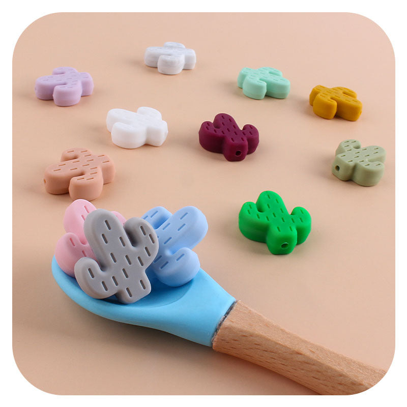 Wholesale 3PCS DIY Cactus Silicone Beads