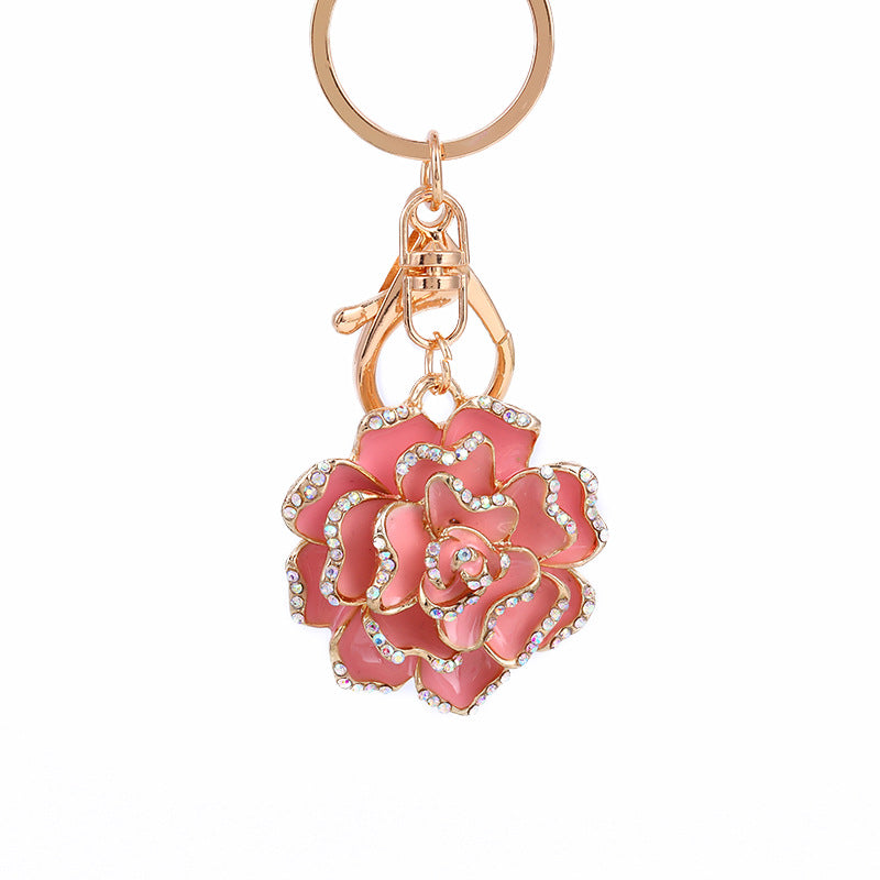 Wholesale Rose Alloy Keychain