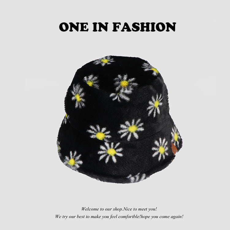 Wholesale Leopard Print Cow Print Zebra Print Plush Bucket Hat