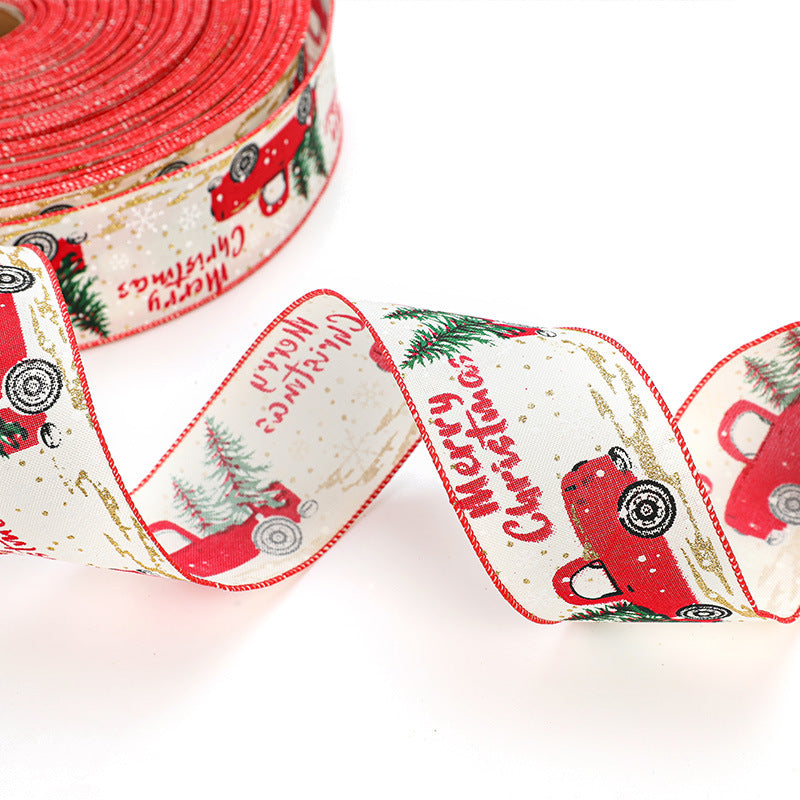 Wholesale Christmas Imitation Hemp Woven Ribbons, Automotive Ribbons, and Ribbons