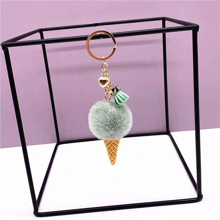 Wholesale Wholesale ice cream cute bag cartoon plush pendant keychain