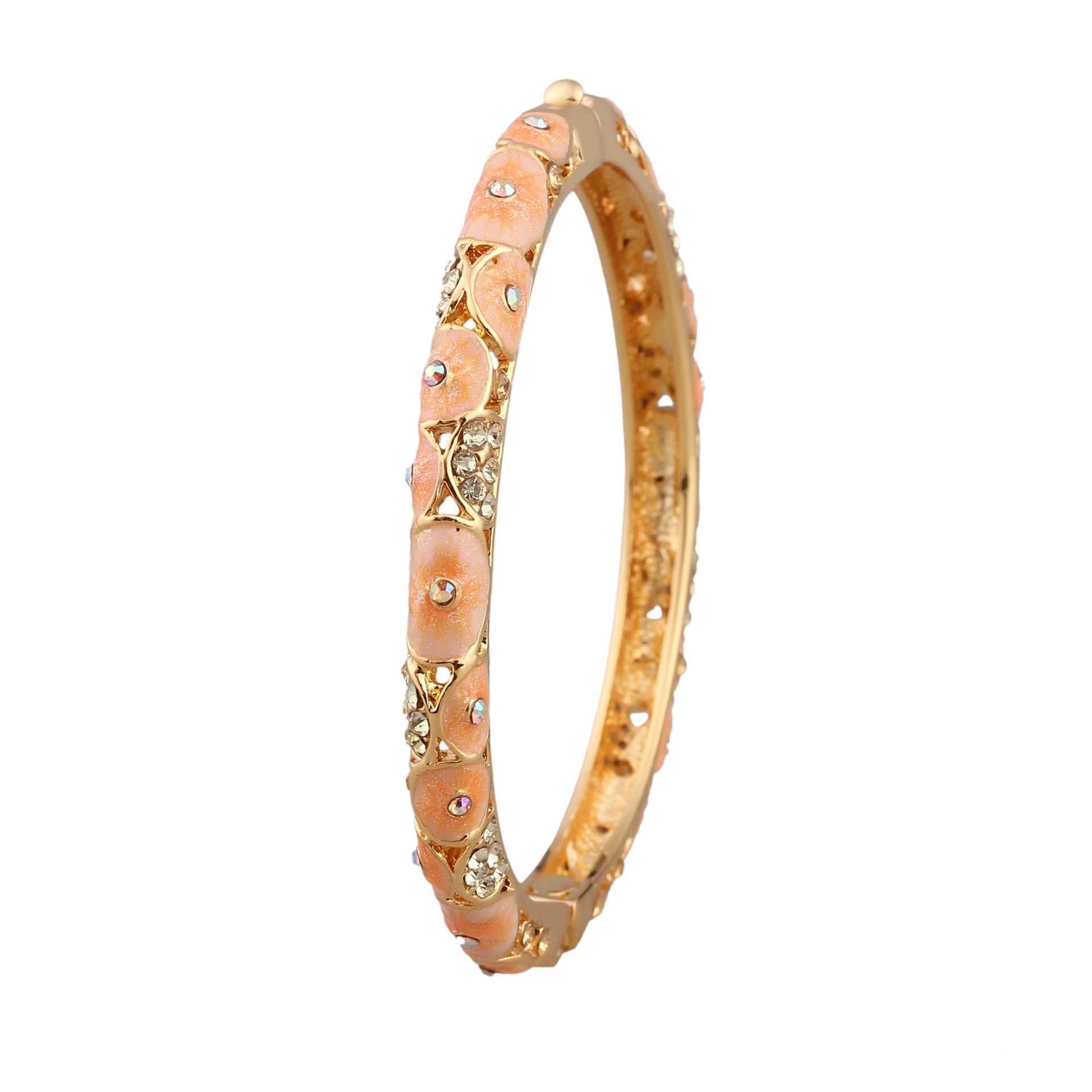 Wholesale  Retro Hollow Enamel Gold-plated  Cloisonne Bracelet