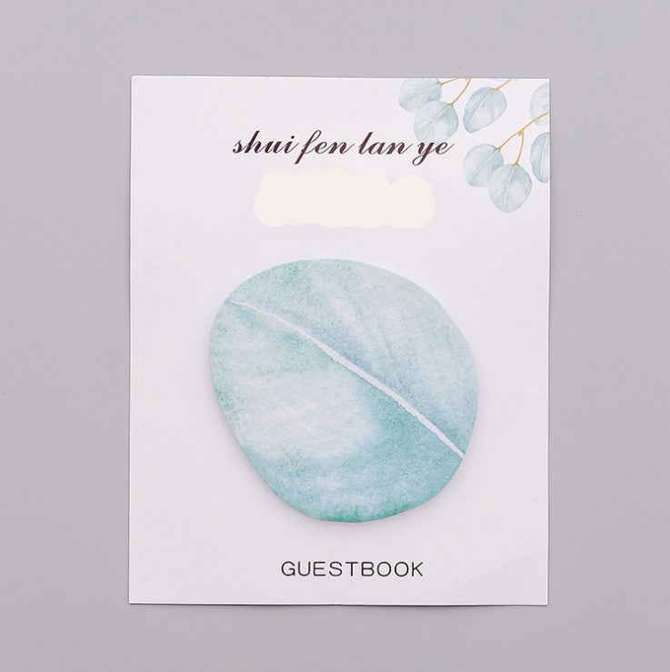 Wholesale Fresh artificial leaf message sticker