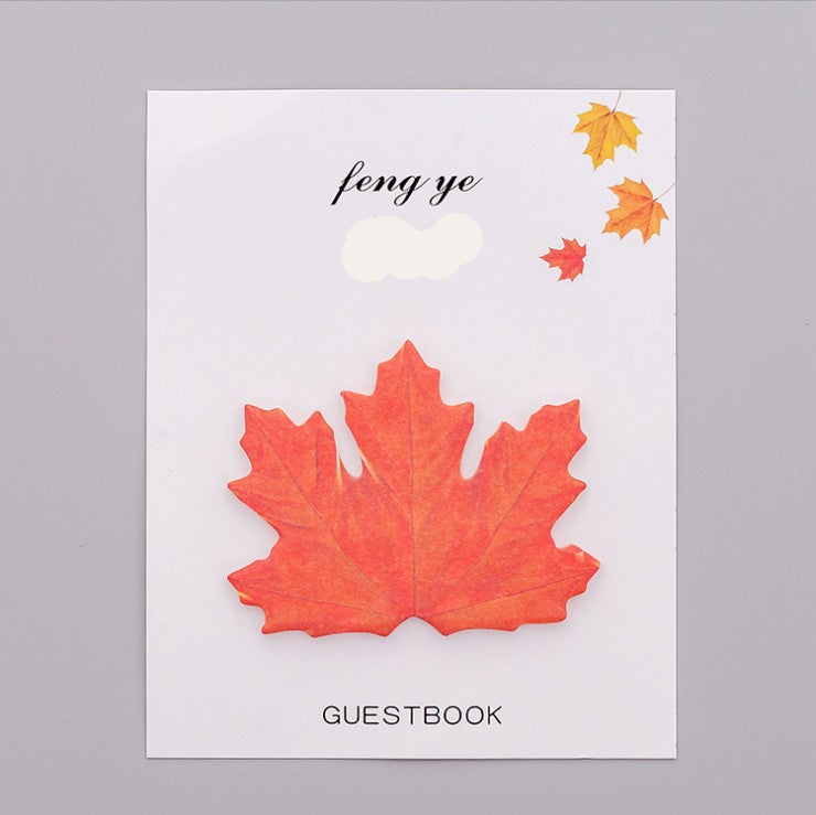 Wholesale Fresh artificial leaf message sticker