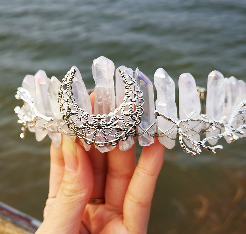 Wholesale Crystal Rainbow Crown Headband