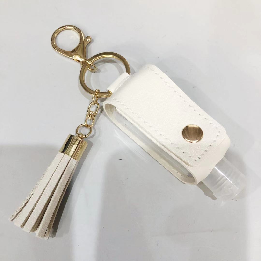 Wholesale Leather Case Perfume Bottle Storage Bag T-shaped Bottle Key Ring