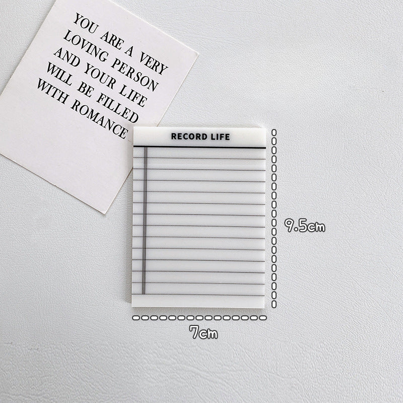Wholesale Transparent Material Mesh Translucent Sticky Notes