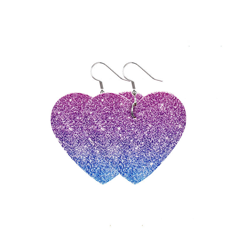 Wholesale Valentine's Day Leather Earrings