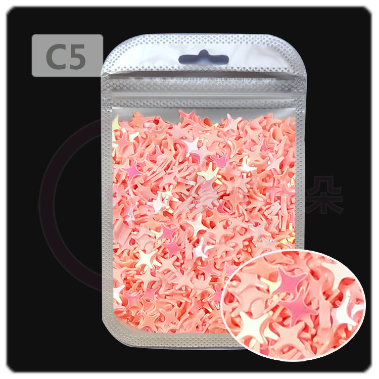 Wholesale 4MM four-cornered cross star pearl sequins