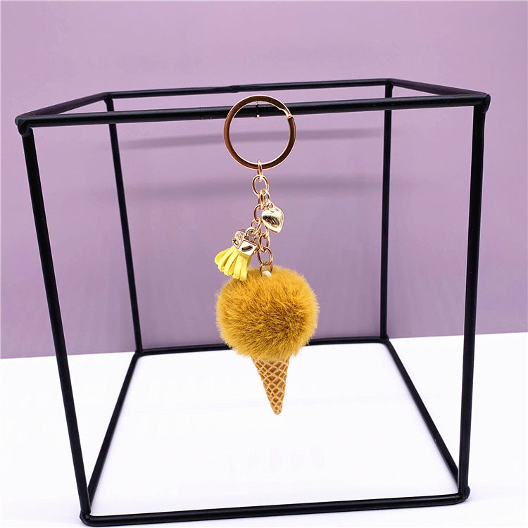 Wholesale Wholesale ice cream cute bag cartoon plush pendant keychain