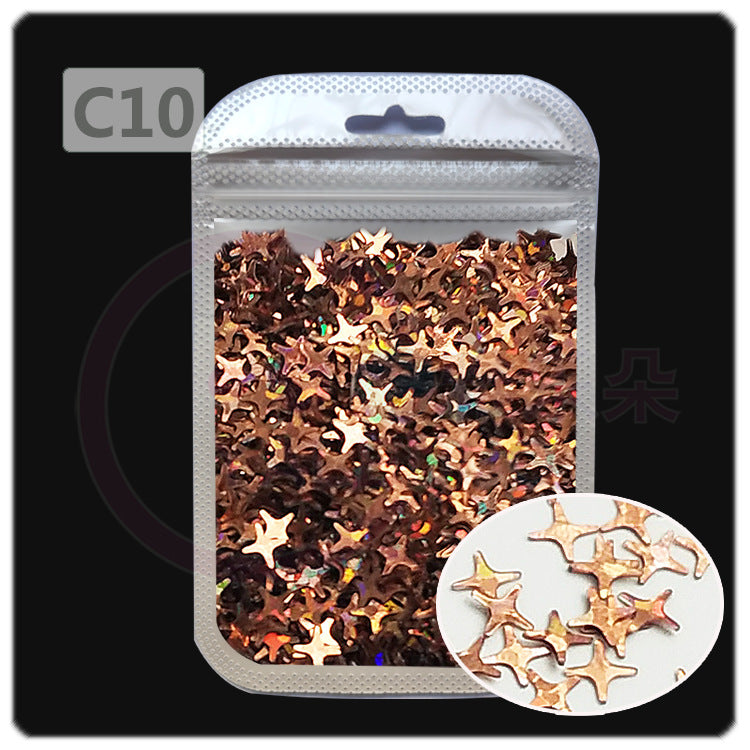 Wholesale 4MM four-cornered cross star pearl sequins