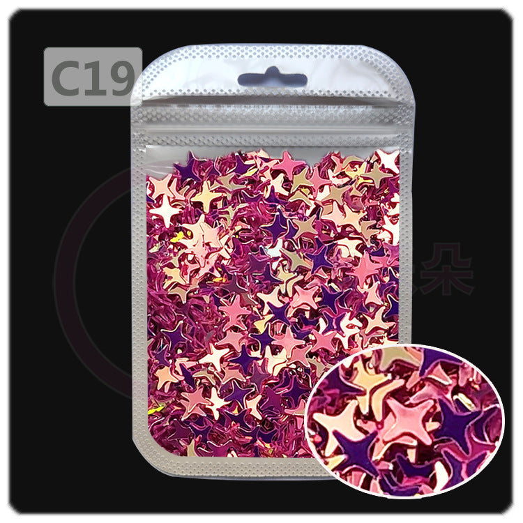 Wholesale 4MM four-cornered cross star pearl sequins